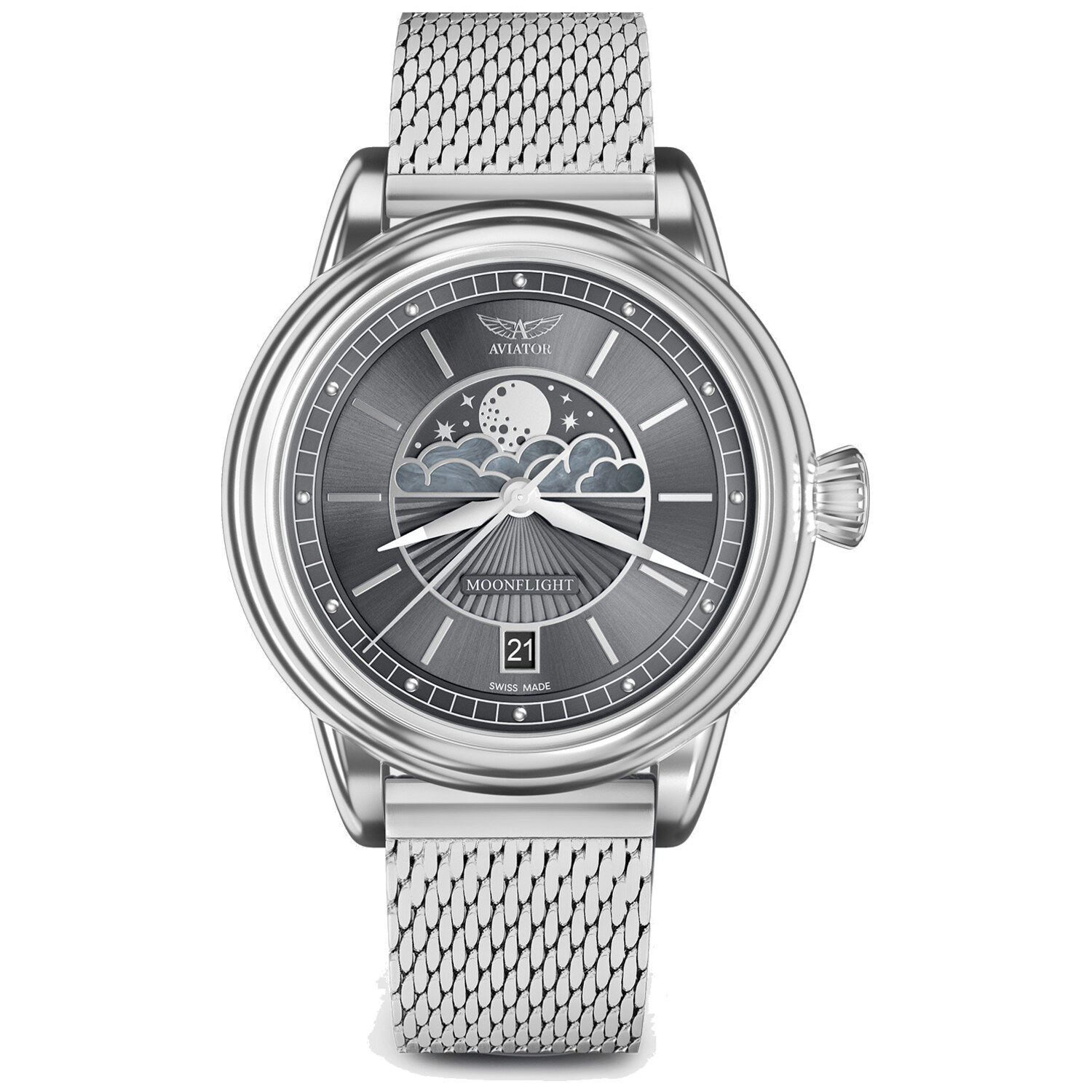 Дамски часовник Aviator Douglas Moonflight Limited Edition V.1.33.0.254.5