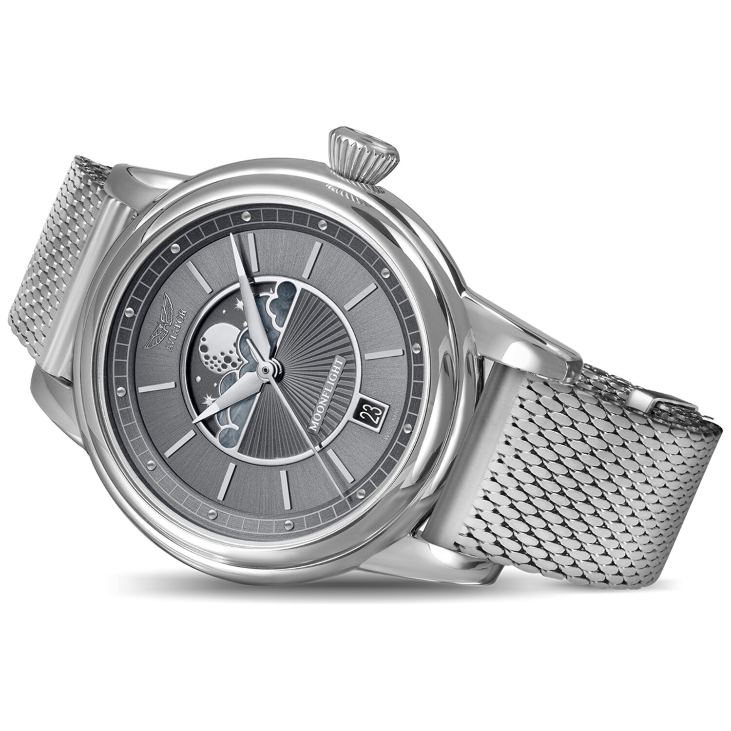 Дамски часовник Aviator Douglas Moonflight Limited Edition V.1.33.0.254.5