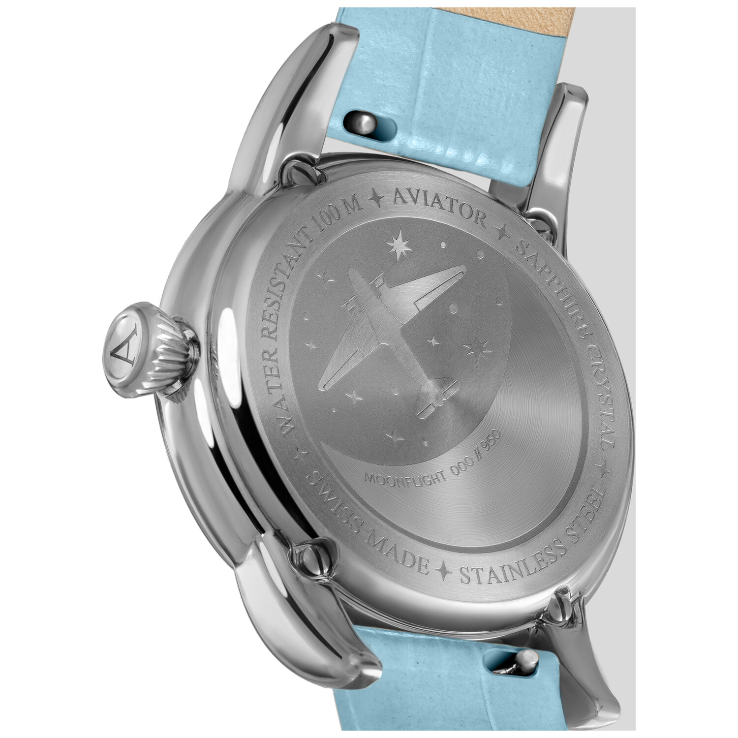 Дамски часовник Aviator Douglas Moonflight Diamonds Limited Edition V.1.33.0.359.4