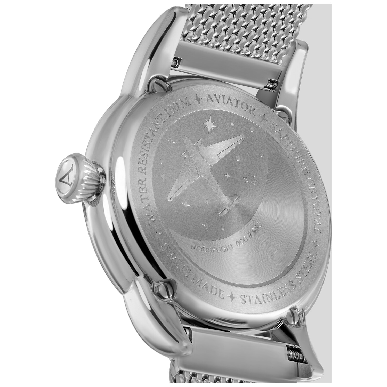 Дамски часовник Aviator Douglas Moonflight Diamonds Limited Edition V.1.33.0.359.5
