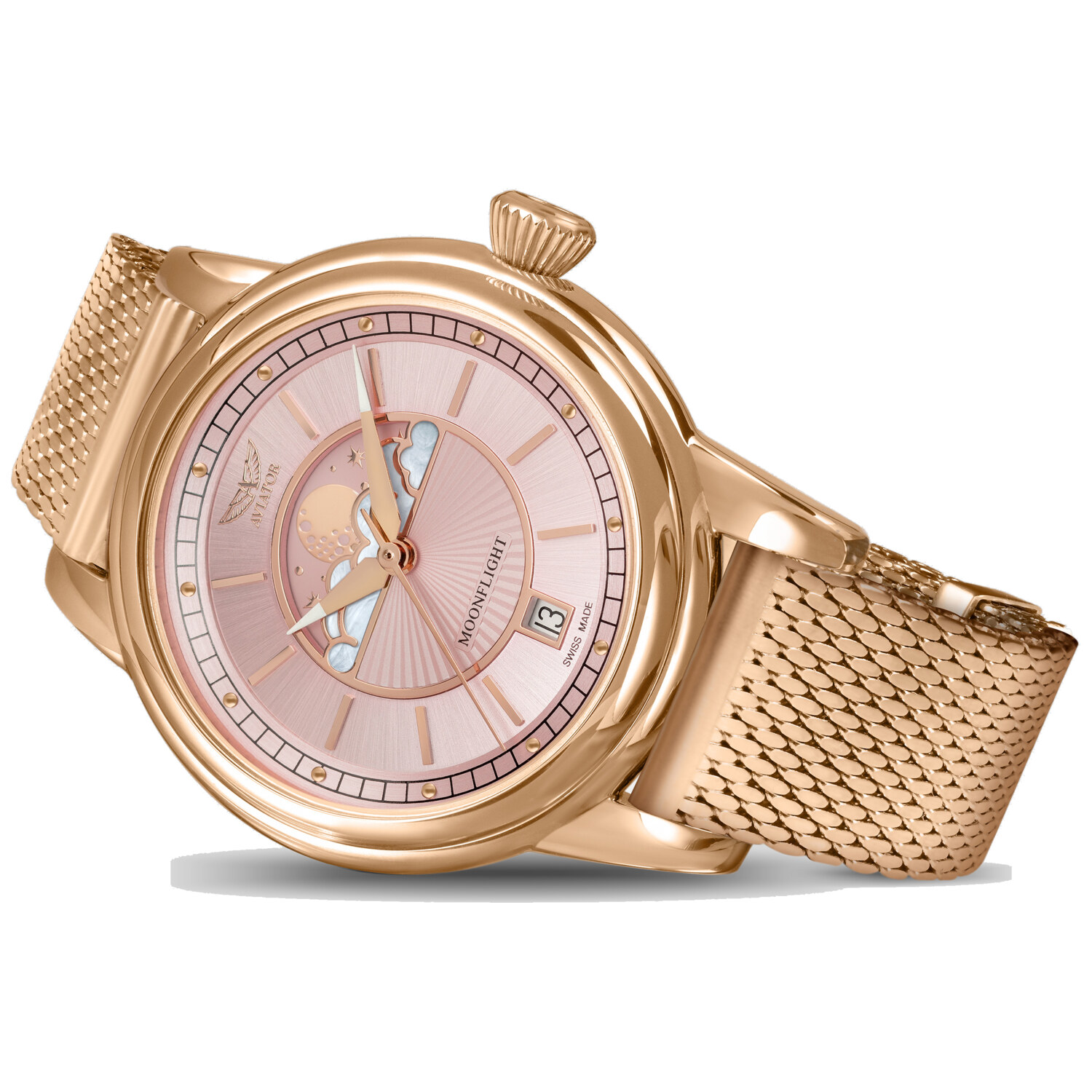 Дамски часовник Aviator Douglas Moonflight Limited Edition V.1.33.2.258.5