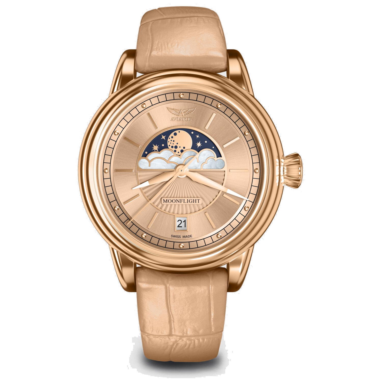 Дамски часовник Aviator Douglas Moonflight Limited Edition V.1.33.2.260.4