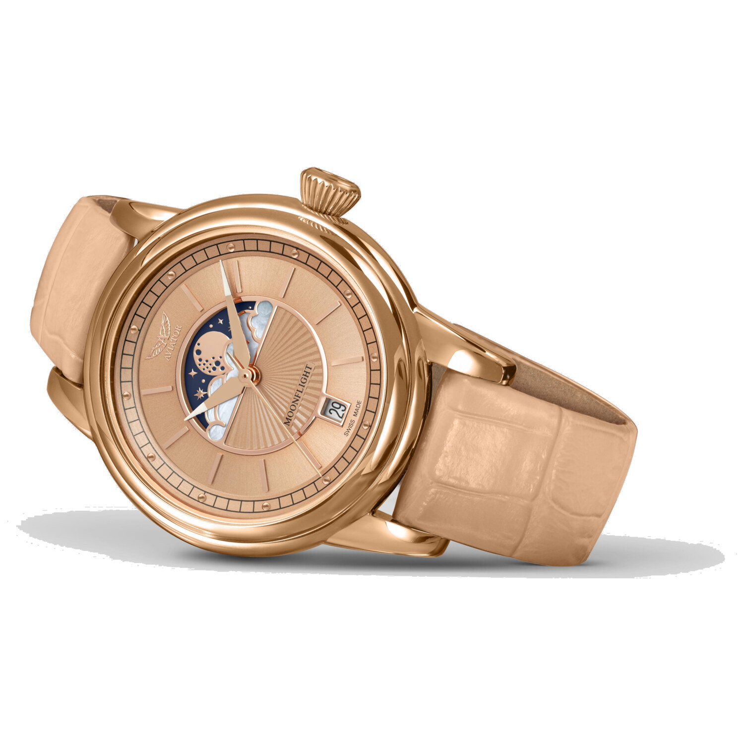 Дамски часовник Aviator Douglas Moonflight Limited Edition V.1.33.2.260.4