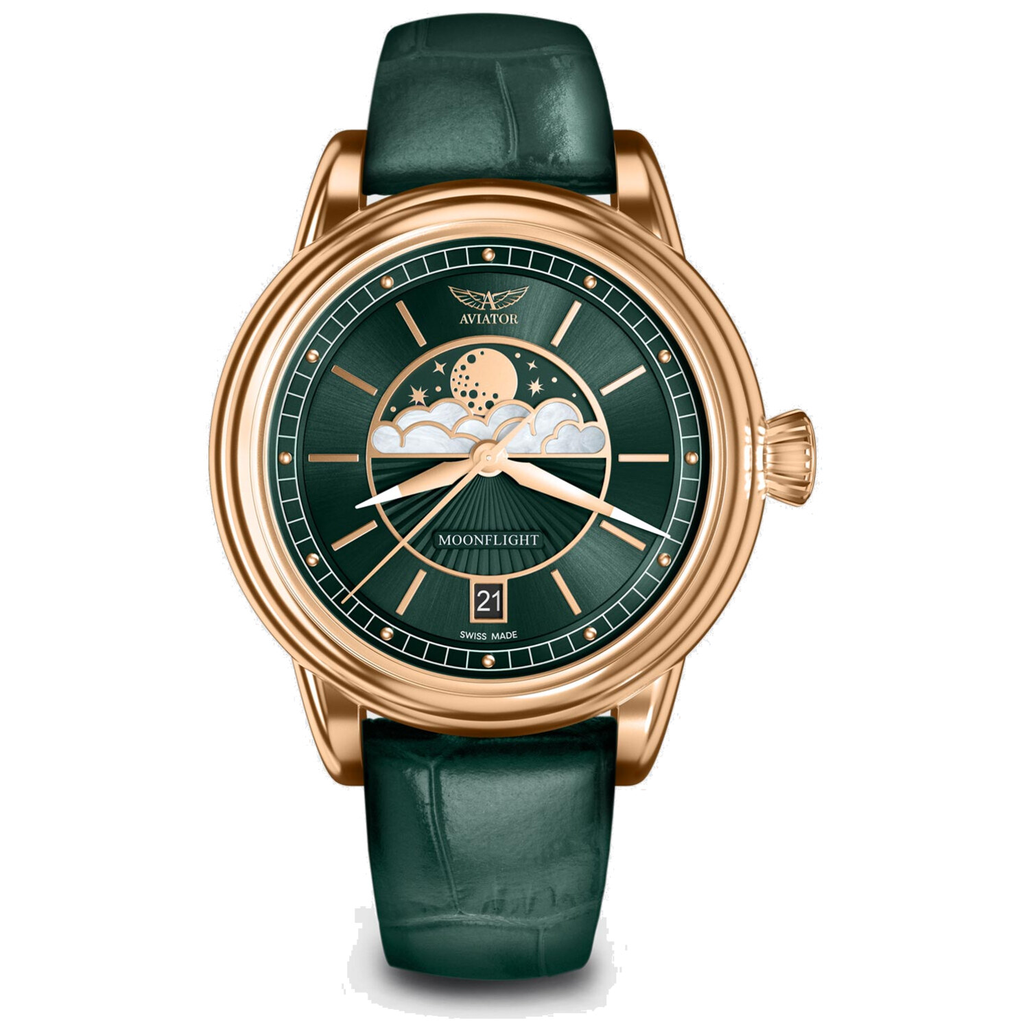 Дамски часовник Aviator Douglas Moonflight Limited Edition V.1.33.2.263.4