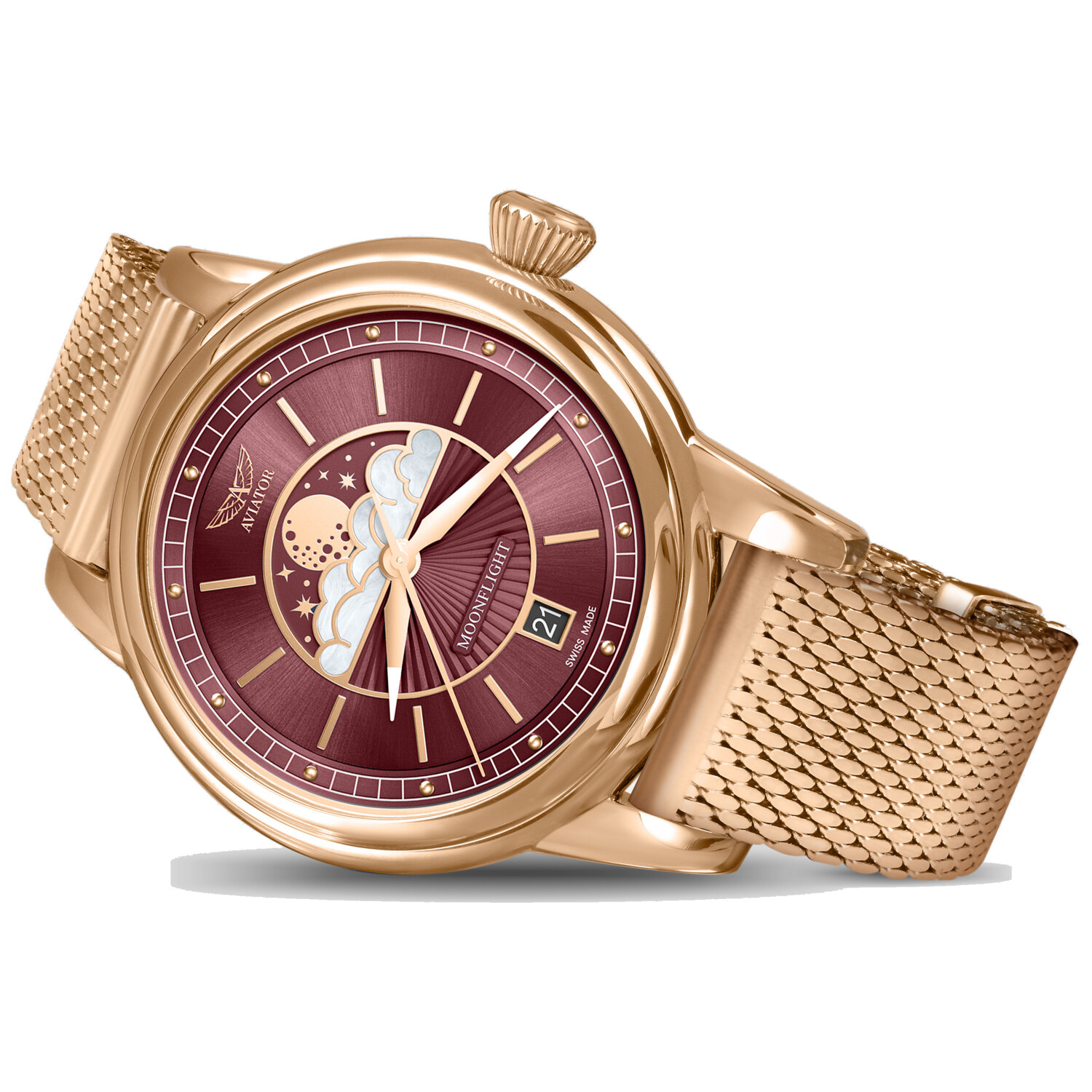 Дамски часовник Aviator Douglas Moonflight Limited Edition V.1.33.2.265.5