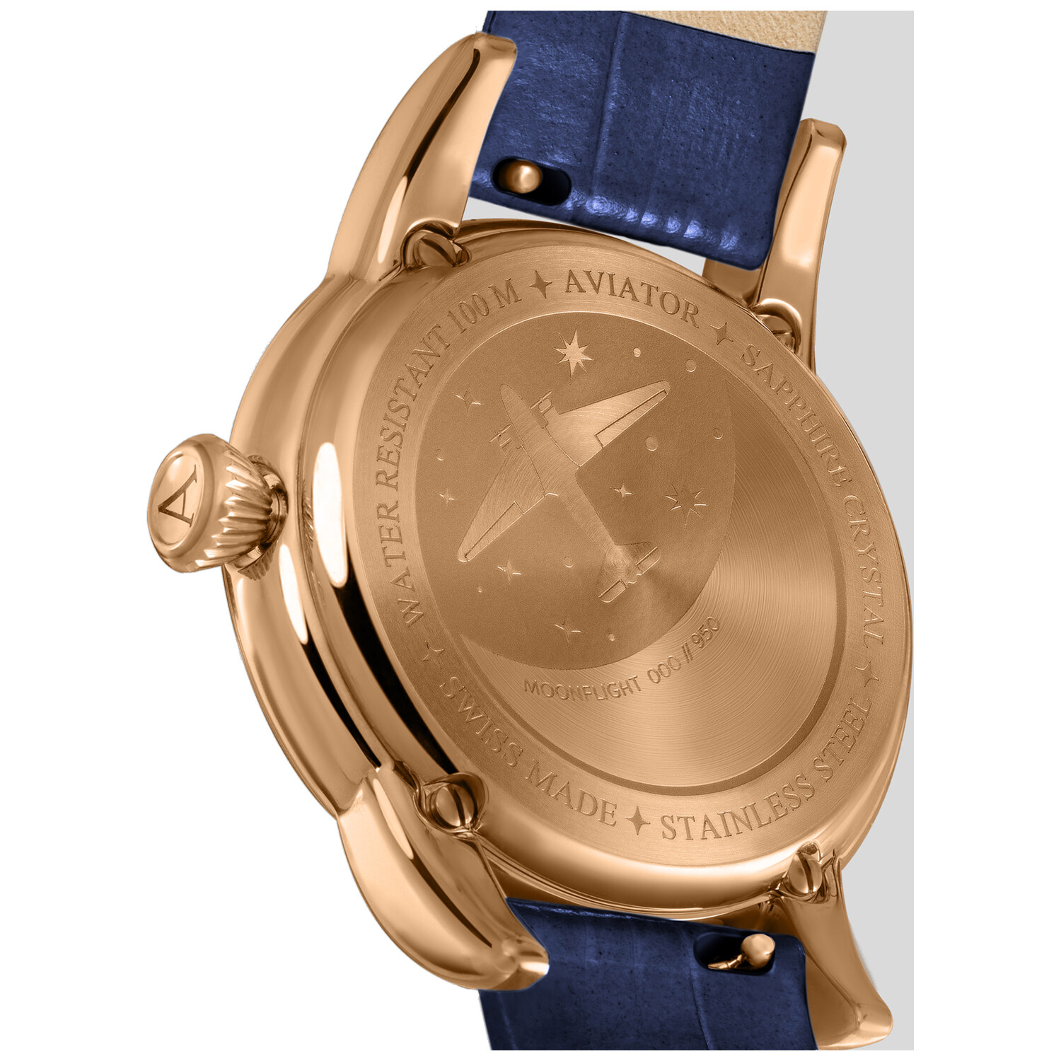 Дамски часовник Aviator Douglas Moonflight Diamonds Limited Edition V.1.33.2.380.4