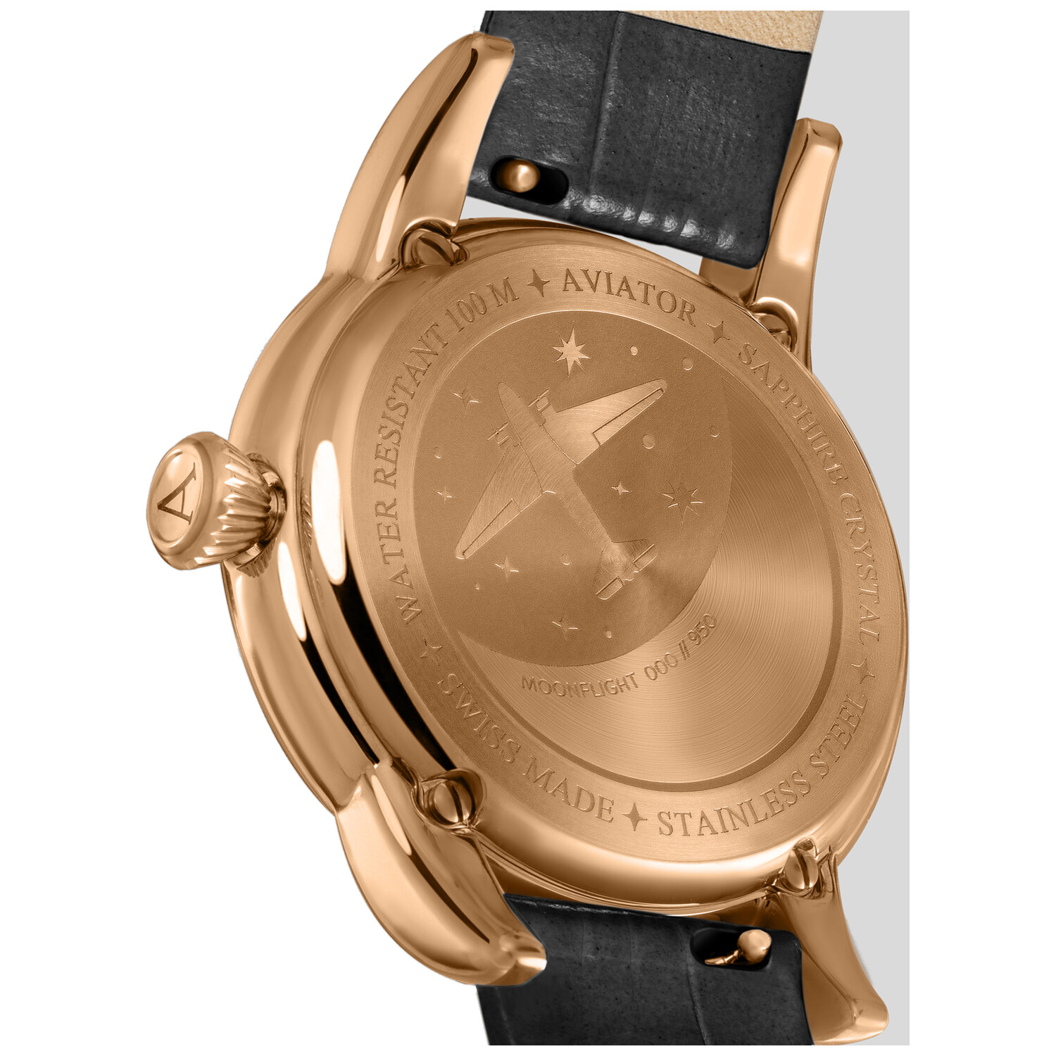 Дамски часовник Aviator Douglas Moonflight Diamonds Limited Edition V.1.33.2.382.4