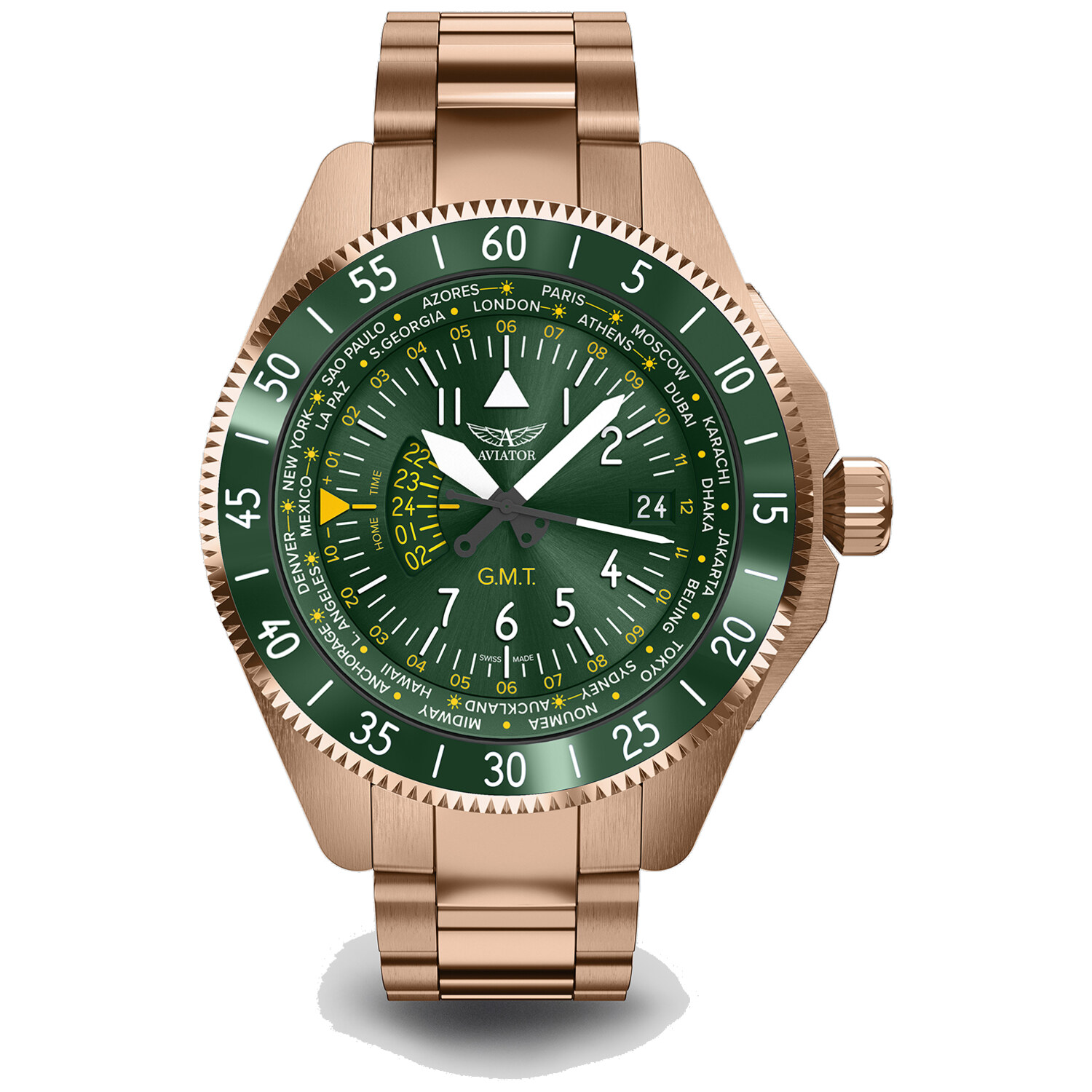 Мъжки часовник Aviator Airacobra Gmt Limited Edition V.1.37.2.309.5