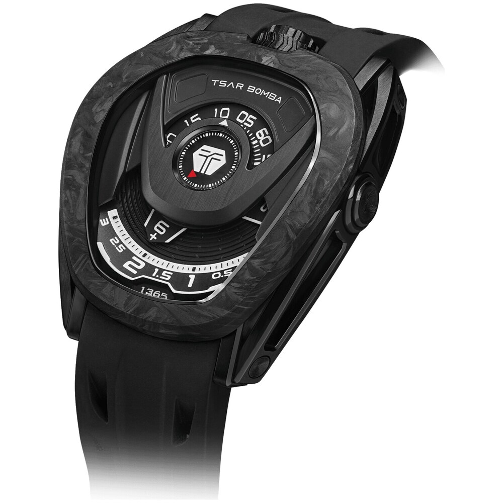 Мъжки часовник TSAR BOMBA Pulse Reactor-Interchangeable Automatic Carbon Fiber Black
