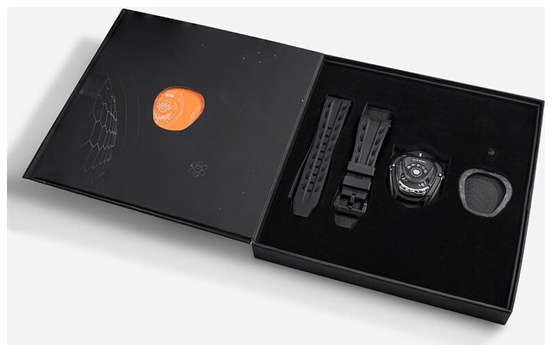 Мъжки часовник TSAR BOMBA Pulse Reactor-Interchangeable Automatic Carbon Fiber Black