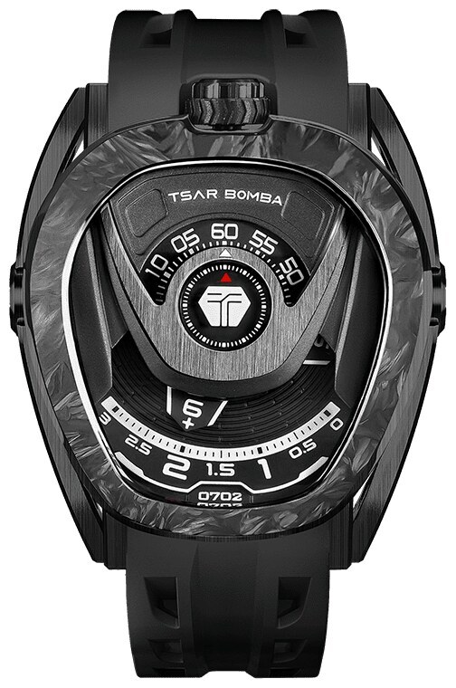 Мъжки часовник TSAR BOMBA Pulse Reactor-Interchangeable Automatic Carbon Fiber Black