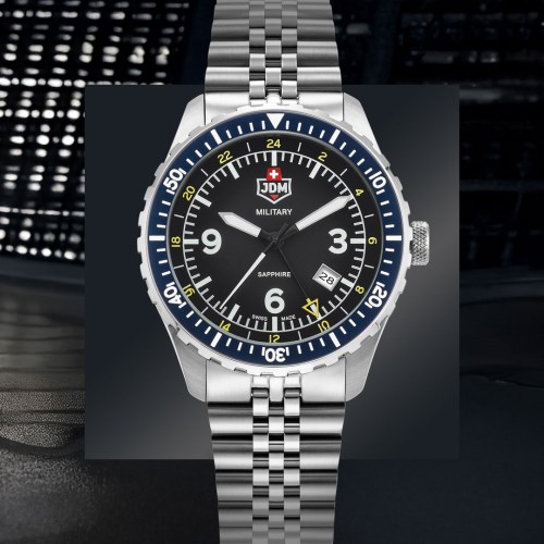 Мъжки часовник JDM+ Sapphire Wingman GMT JDM-WG028-04