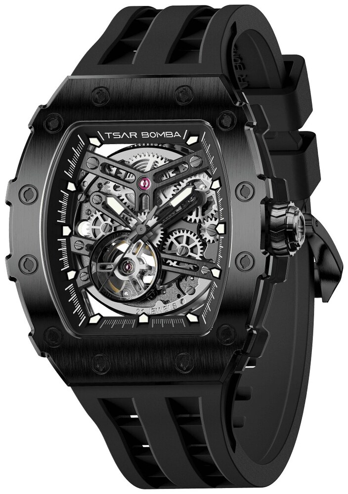 Мъжки часовник TSAR BOMBA Black Emperor Automatic JYTB8208ABB