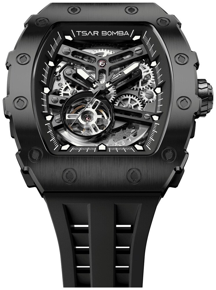 Мъжки часовник TSAR BOMBA Black Emperor Automatic JYTB8208ABB