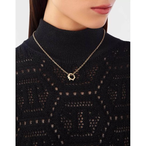 Колие PHILIPP PLEIN златисто The Plein Cuff PJ1EA28NU