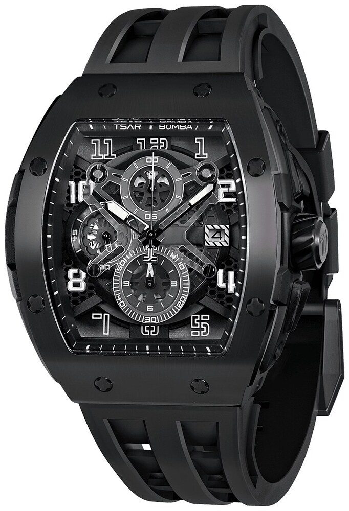 Мъжки часовник TSAR BOMBA Black Majesty Edition TB8211BB