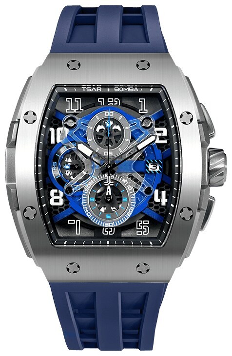 Мъжки часовник TSAR BOMBA Blue Majesty Edition TB8211BS