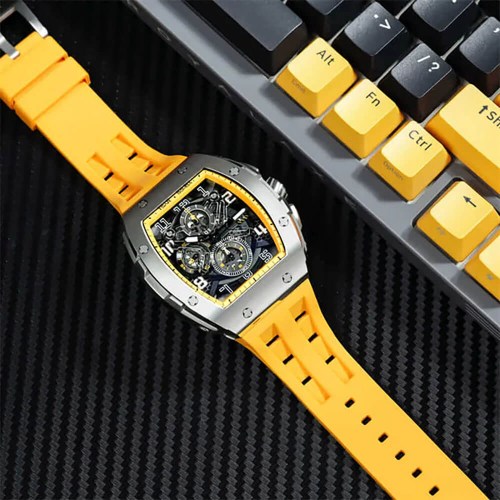 Мъжки часовник TSAR BOMBA Yellow Majesty Edition TB8211BY