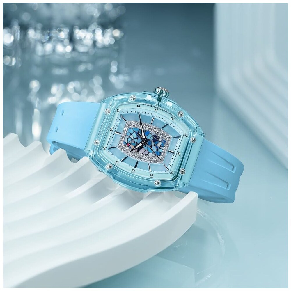 Дамски часовник TSAR BOMBA Crystal Chic Swiss TB8219B