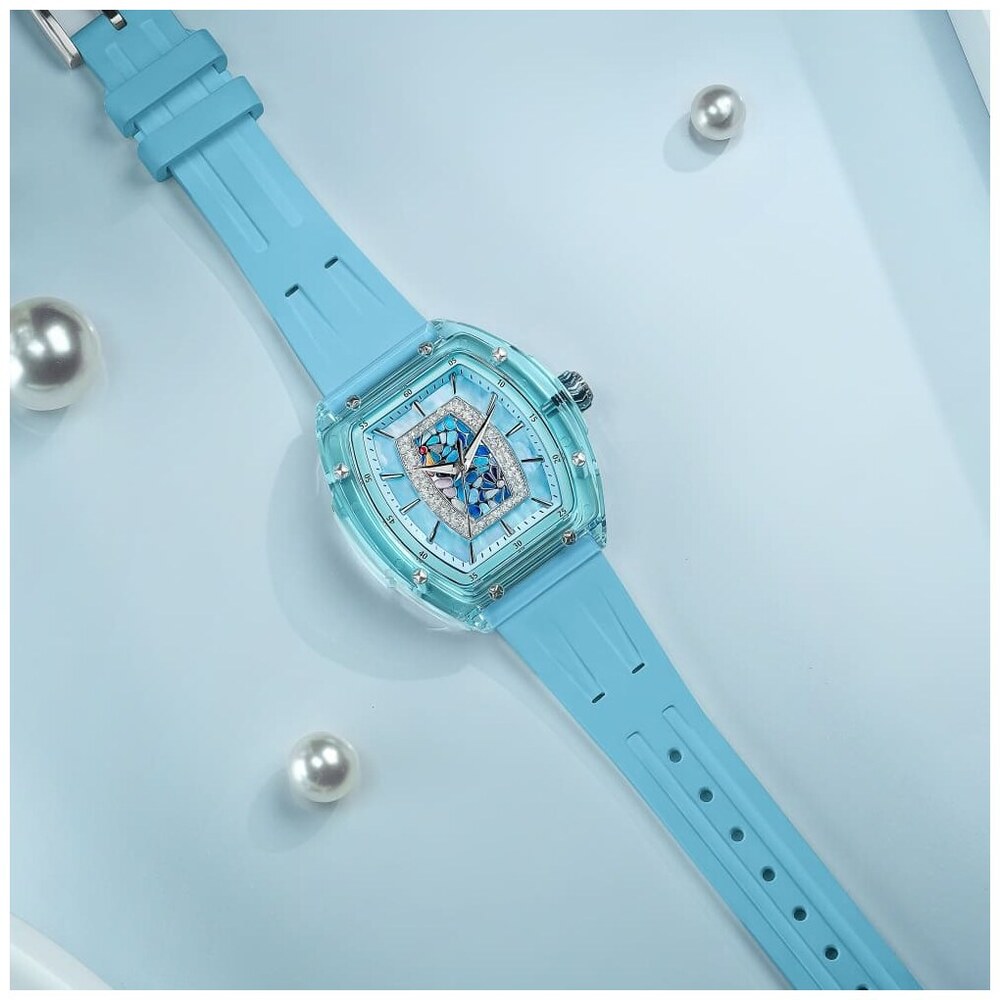 Дамски часовник TSAR BOMBA Crystal Chic Swiss TB8219B