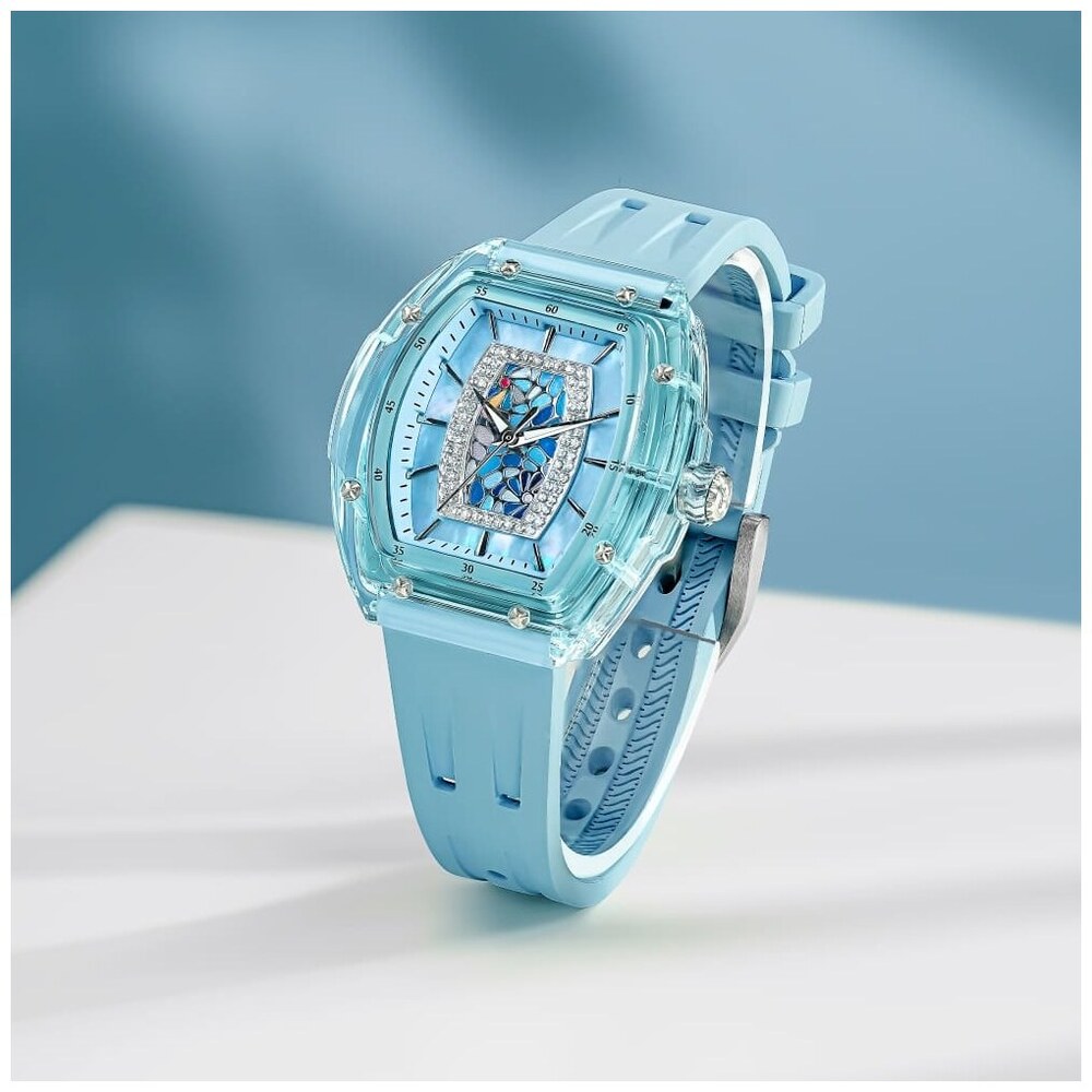 Дамски часовник TSAR BOMBA Crystal Chic Swiss TB8219B