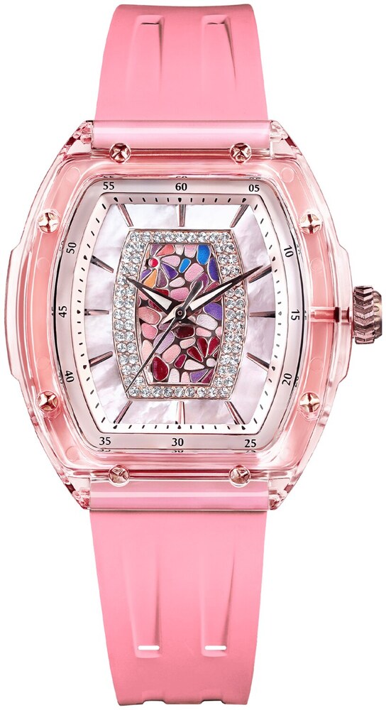 Дамски часовник TSAR BOMBA Crystal Chic Swiss TB8219P