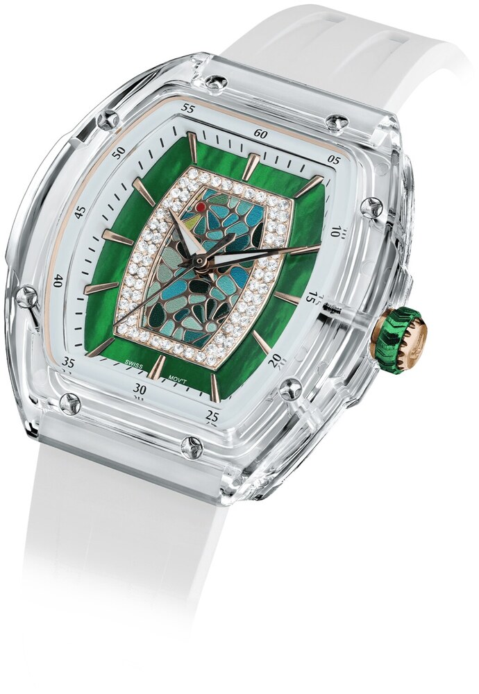 Дамски часовник TSAR BOMBA Crystal Chic Swiss TB8219P