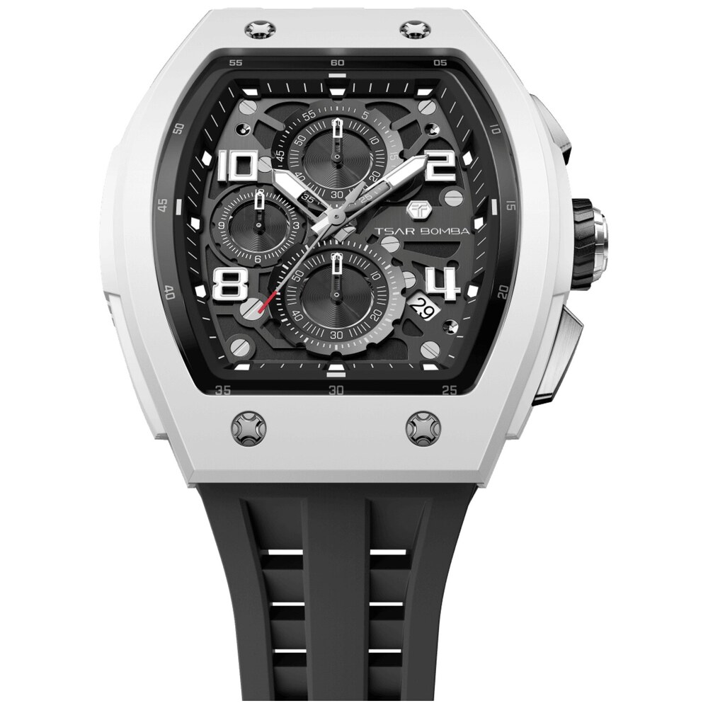 Мъжки часовник TSAR BOMBA T-Elemental Bioceramic Black TB8224B-03