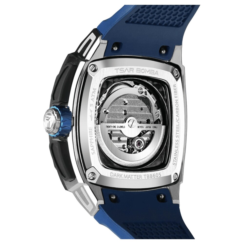 Мъжки часовник TSAR BOMBA Dark Matter 5 Automatic Blue TB8605-02