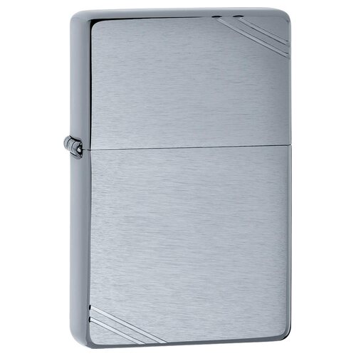 Запалка Zippo 230 Brushed Chrome Vintage
