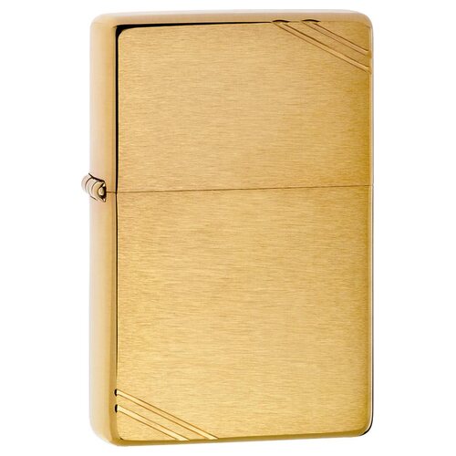 Запалка Zippo 240 Brushed Brass Vintage