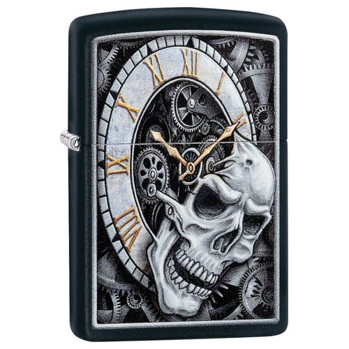 Запалка Zippo 29854 Skull Clock Design
