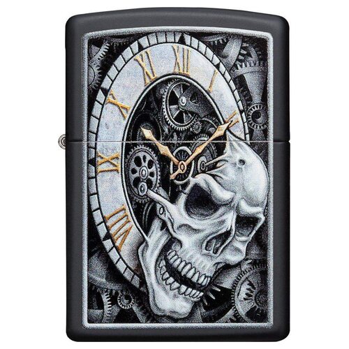 Запалка Zippo 29854 Skull Clock Design