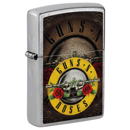 Запалка Zippo 47226 Guns N' Roses Flower Skull Design - снимка 1