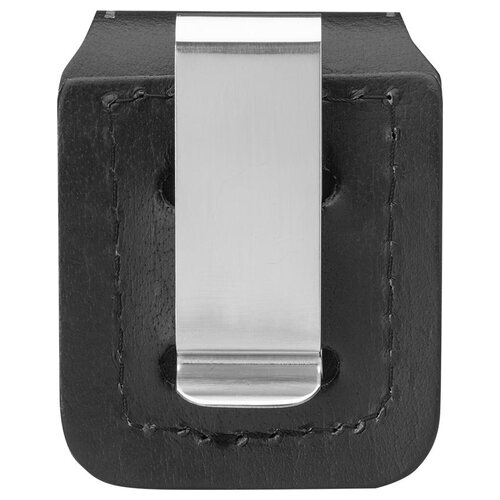 Калъф за запалка Zippo, черен, с клипс