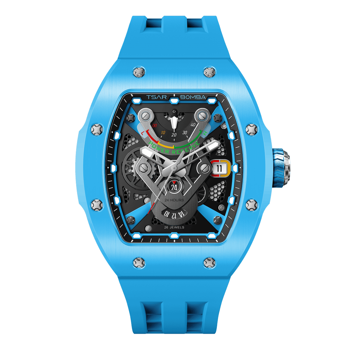 Мъжки часовник TSAR BOMBA Atomic Ceramic Automatic TB8226C1+1-02