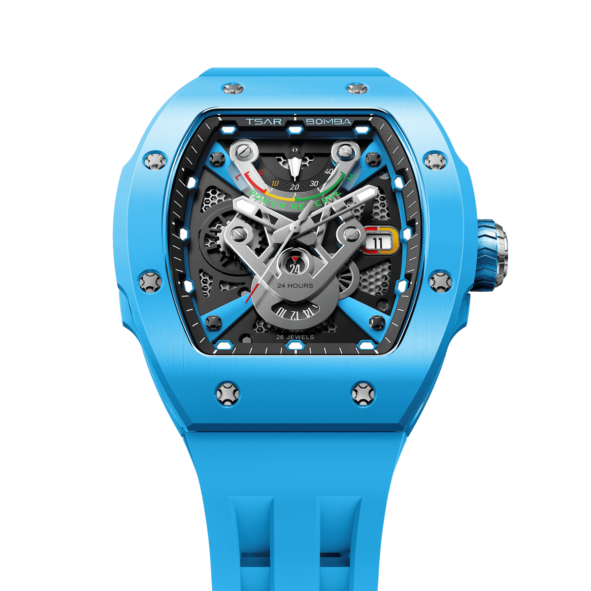 Мъжки часовник TSAR BOMBA Atomic Ceramic Automatic TB8226C1+1-02
